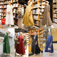 Women's Adults Solid Color Patchwork Abaya main image 5