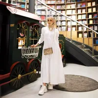 Women's Adults Solid Color Patchwork Abaya main image 2