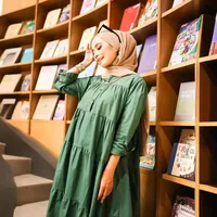 Women's Adults Solid Color Patchwork Abaya main image 4