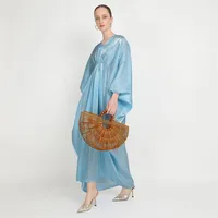 Women's Adults Solid Color Metallic Abaya sku image 6