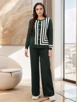 Women's Stripes/Plaid Leisure Suit Abaya sku image 11