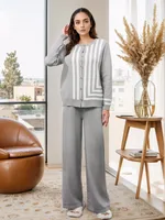Women's Stripes/Plaid Leisure Suit Abaya sku image 6