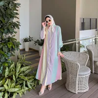 Women's Adults Colorful Printing Abaya main image 4