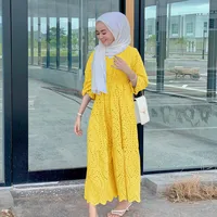 Women's Adults Solid Color Lace Abaya main image 5