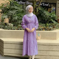 Women's Adults Solid Color Lace Abaya sku image 15