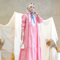 Women's Adults Solid Color Patchwork Abaya main image 2