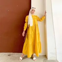 Women's Adults Solid Color Patchwork Abaya main image 5