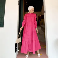 Women's Adults Solid Color Patchwork Abaya sku image 5