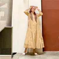 Women's Adults Solid Color Patchwork Abaya sku image 12