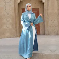 Women's Adults Solid Color Lace-Up Abaya main image 1