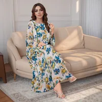 Printing Three-dimensional Decoration Abaya main image 2