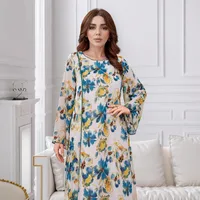 Printing Three-dimensional Decoration Abaya main image 3