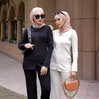 Women's Solid Color Leisure Suit Abaya main image 2