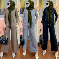 Women's Solid Color Leisure Suit Abaya main image 1
