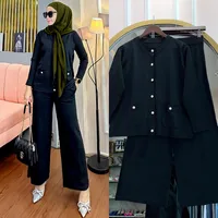 Women's Solid Color Leisure Suit Abaya main image 2