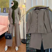 Women's Solid Color Leisure Suit Abaya main image 5