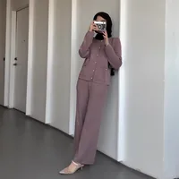 Women's Solid Color Leisure Suit Abaya main image 4