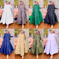 Women's Adults Solid Color Patchwork Abaya main image 2