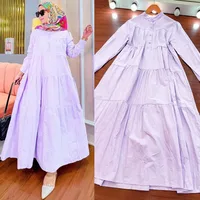 Women's Adults Solid Color Patchwork Abaya main image 3