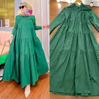 Women's Adults Solid Color Patchwork Abaya main image 4