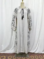 Women's Adults Geometric Symbol Three-dimensional Decoration Abaya sku image 2