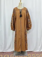 Women's Adults Geometric Symbol Three-dimensional Decoration Abaya sku image 4