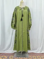 Women's Adults Geometric Symbol Three-dimensional Decoration Abaya sku image 9