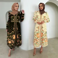 Women's Adults Ditsy Floral 3D/Stereo Pattern Abaya main image 1