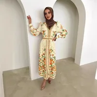 Women's Adults Ditsy Floral 3D/Stereo Pattern Abaya main image 2