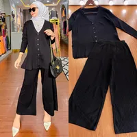 Women's Solid Color Leisure Suit Abaya main image 4