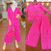 Women's Solid Color Leisure Suit Abaya main image 3