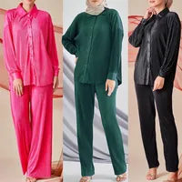 Women's Solid Color Leisure Suit Abaya main image 4