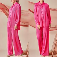 Women's Solid Color Leisure Suit Abaya sku image 8