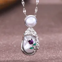 Streetwear Commute Moon Heart Shape Flower 201 Stainless Steel Copper Inlay Artificial Pearls Zircon Women's Pendant Necklace main image 4
