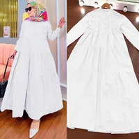 Women's Adults Solid Color Patchwork Abaya sku image 3