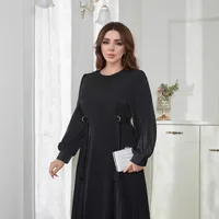 Women's Adults Solid Color Metal Abaya main image 5