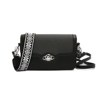 Women's Small Pu Leather Color Block Streetwear Square Magnetic Buckle Shoulder Bag sku image 1
