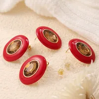 1 Pair Cute Queen Bridal Round 304 Stainless Steel Ear Studs main image 5