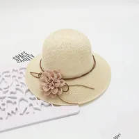 Women's Vacation Simple Style Solid Color Big Eaves Straw Hat sku image 23