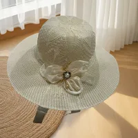 Women's Vacation Simple Style Solid Color Big Eaves Straw Hat sku image 38