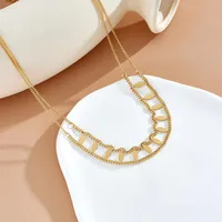 IG Style Commute Geometric Titanium Steel Plating Women's Choker main image 2