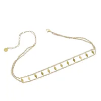 IG Style Commute Geometric Titanium Steel Plating Women's Choker main image 5