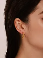 1 Pair Vacation Classic Style Sun Plating 304 Stainless Steel 18K Gold Plated Earrings main image 3