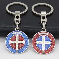 Retro Cross Zinc Alloy Enamel Bag Pendant Keychain main image 3