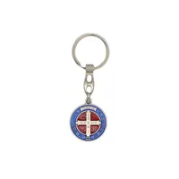 Retro Cross Zinc Alloy Enamel Bag Pendant Keychain main image 5