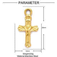 Retro Human Cross Titanium Steel Plating DIY Ornament Accessories sku image 11