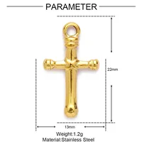 Retro Human Cross Titanium Steel Plating DIY Ornament Accessories sku image 12