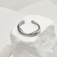 Simple Style Solid Color 304 Stainless Steel 18K Gold Plated Men's Rings main image 4
