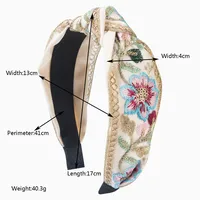 Women's Princess Embroidery Sweet Flower Cloth Hair Band main image 2