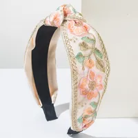 Women's Princess Embroidery Sweet Flower Cloth Hair Band main image 7